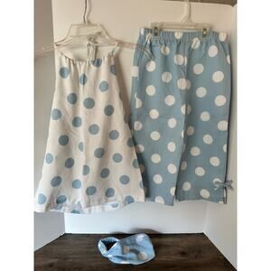 Kelly’s Kids outfit Sz L 10 12 3 pc set blue white